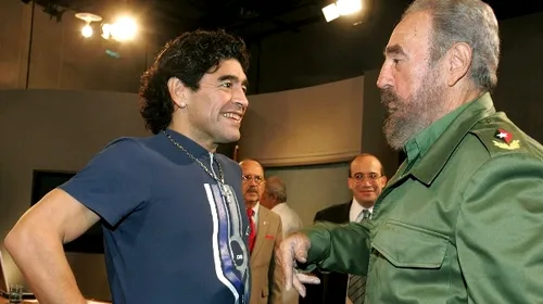 Maradona și Fidel Castro au o relație specială! Vezi ce mesaj i-a transmis „El Pibe d’Oro” cubanezului!