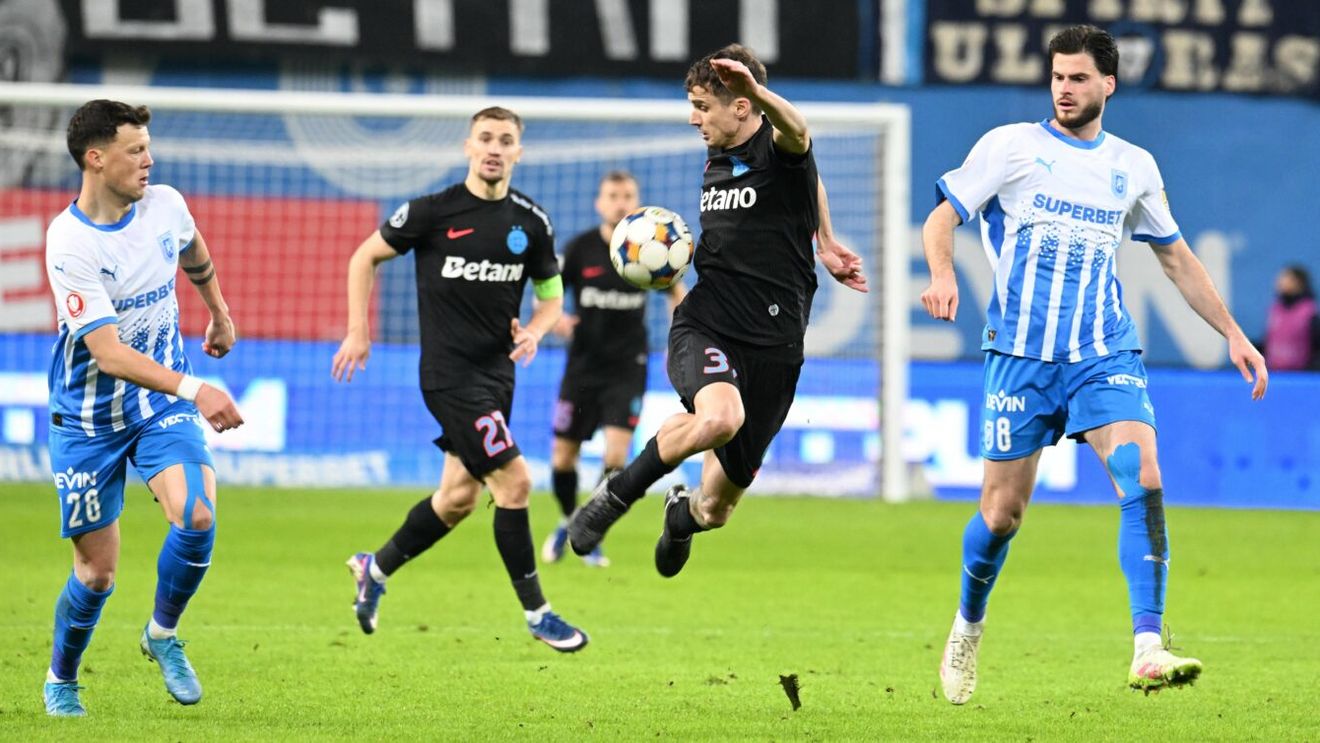 Universitatea Craiova – FCSB, un meci cu rating excelent! Superliga, învinsă doar de giganții Antena 1 și PRO TV