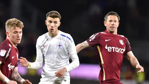 Înscrie pe bandă rulantă, dar rămâne modest! Octavian Popescu, după CFR Cluj - FCSB: „Nu mă gândesc că o să fiu ca Ronaldo, sper să ajung la jumătatea lui”