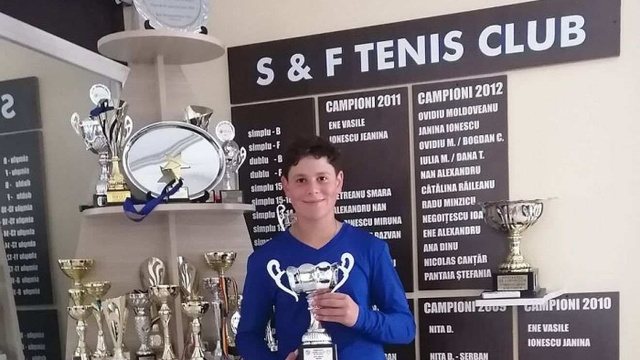 Succes extraordinar pentru puștiul Eric Niță, într-un turneu de tenis Under 12 desfășurat în Spania
