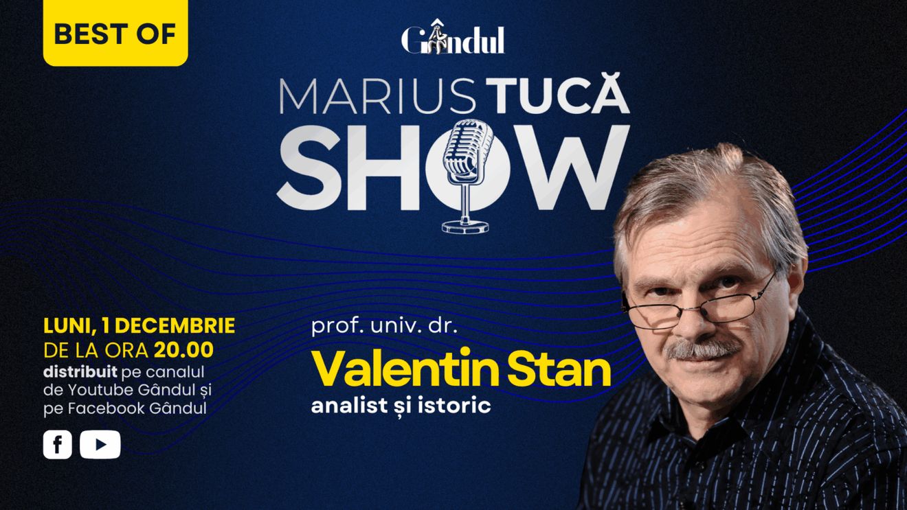 Gândul prezintă Best of Marius Tucă Show - luni, 1 decembrie, de la ora 20.00