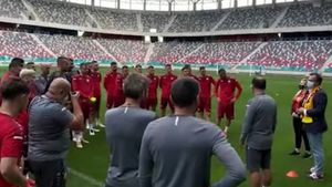 Naționala Macedoniei de Nord s-a antrenat marți seara pe noua arenă din Ghencea | VIDEO