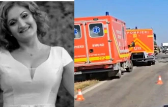 Gabriela a murit într-un accident, iar soțul ei, pompier chemat la intervenție, a leșinat când a aflat