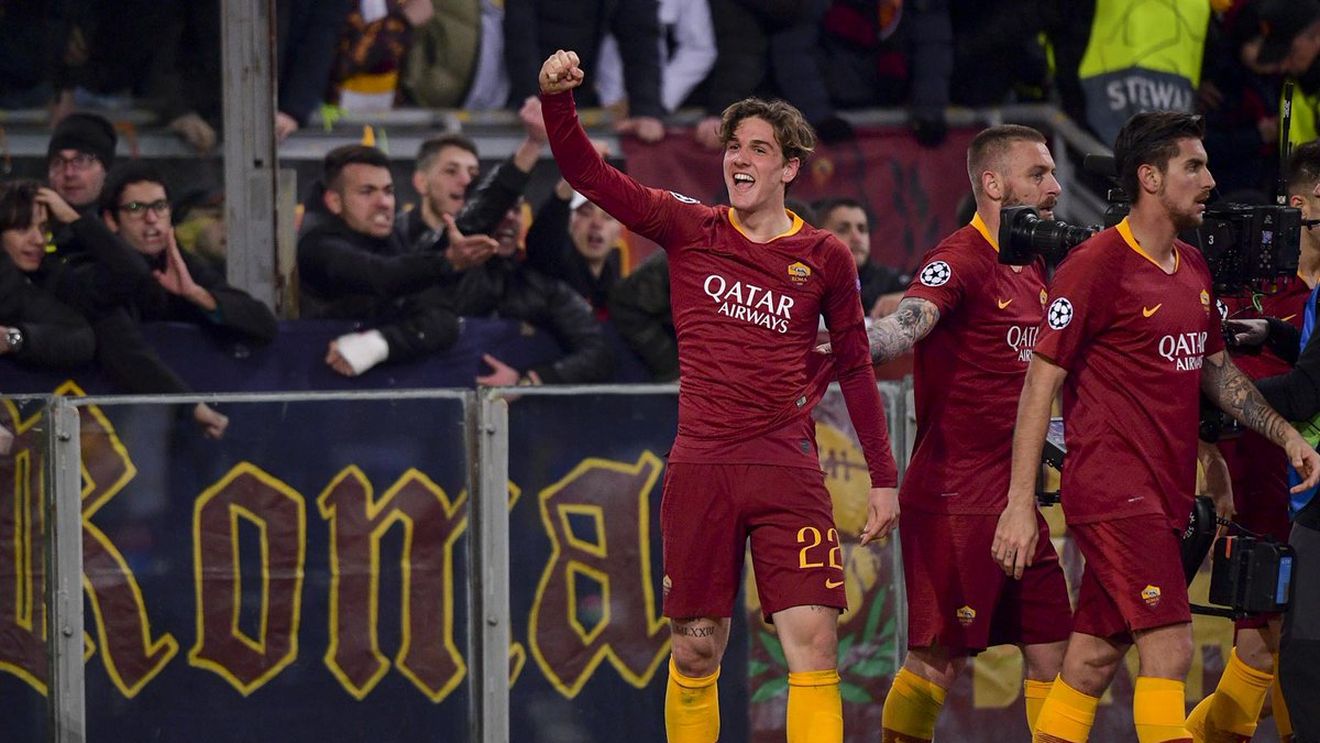 Goluri fulger pe Olimpico! Dubla puștiului Zaniolo și reușita lui Adrian au decis, în doar nouă minute, meciul AS Roma - Porto 2-1. Cronica partidei