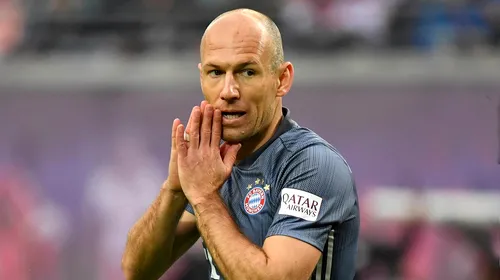 Arjen Robben s-a retras pentru a doua oară, de această dată definitiv, la vârsta de 37 de ani, de la gruparea olandeză Groningen, din cauza accidentărilor repetate!