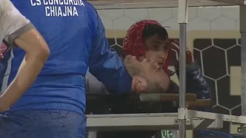 URLETE de durere la Târgu Mureș! FOTO | Bărboianu a suferit o accidentare HORROR: fotbalistul a fost „rupt” de un coleg. Bălgrădean, distrus după meci: „Sper că nu l-am lovit eu! Doamne ferește… L-au luat cu ambulanța!”. Primul verdict al medicilor