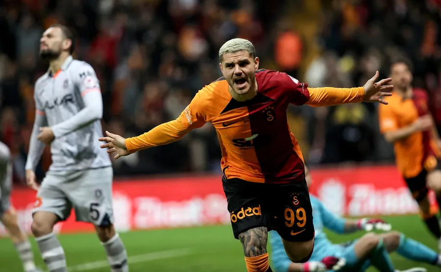 Mauro Icardi face un sezon foarte bun la Galatasaray, care este principala favorită la titlu în Turcia în acest punct al sezonului. Sursă foto: Profimedia