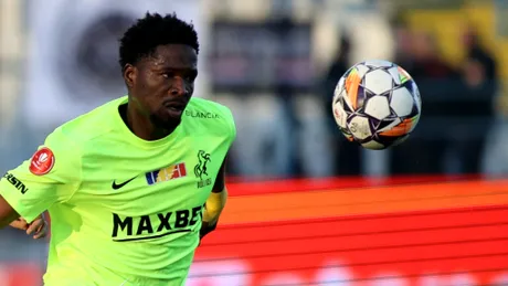 Mohammed Umar a revenit pe teren după nouă luni de absență, tot într-un meci cu Metalul Buzău. Stoperul ghanez a rezistat doar 32 de minute. ”Am simțit că se sufocă”