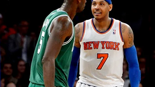 Mulți nervi în NBA!** Anthony și Garnett, la un pas de bătaie după victoria lui Celtics în fața lui Knicks