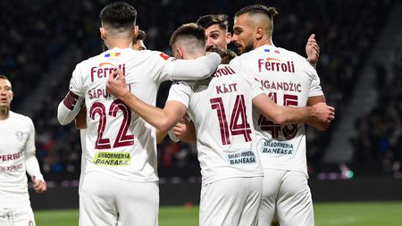 CFR Cluj - Rapid 2-2, în prima etapă din play-off. Farul, marea câștigătoare după remiza din Gruia