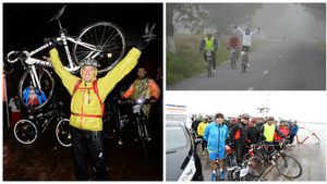 "ProSport Cu Bicicleta La Mare" s-a încheiat! FOTO - Doar 15 participanți au pedalat până în Vama Veche, destinația finală