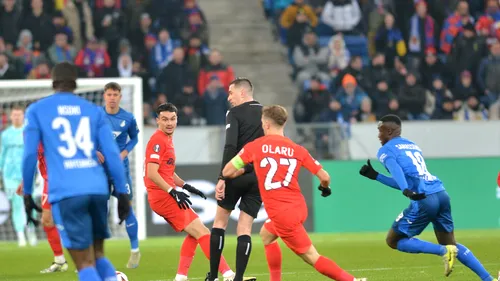 Adrian Şut, reacție de o sinceritate totală despre ratarea absolut incredibilă din Hoffenheim - FCSB 0-0