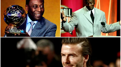 TOP 10 Cel mai bine plătiți sportivi „pensionari” din lume, în 2013. Jordan și Beckham, pe podium – Pele, ultimul în clasament
