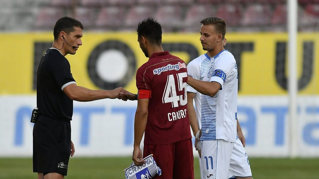 ANALIZĂ | Campionatul arbitrilor. Gafele de arbitraj stabilesc clasamentul în Liga 1. Fără greșeli, CFR Cluj ar fi avut 6 puncte peste Craiova. Ardelenii urlă: „Am fost viciați!"