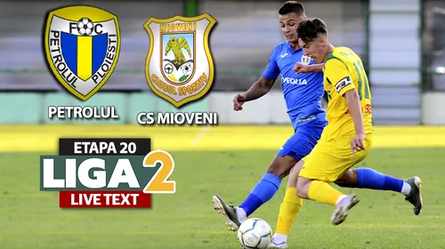 CS Mioveni câștigă din offside pe ”Ilie Oană” și își ia revanșa în fața Petrolului, care în sezonul trecut i-a blocat promovarea directă în Liga 1.  ”Găzarii” și-au luat adio de la play-off