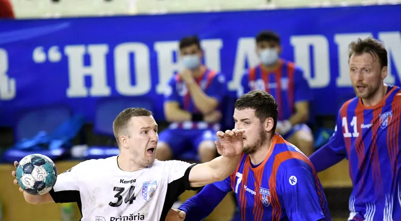 Dinamo, Potaissa Turda și CSM București au acumulat maximum de puncte după primele trei jocuri din cadrul turneului de handbal masculin de la Cluj