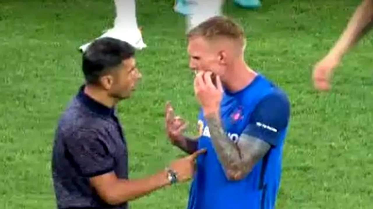Nicolae Dică, vizibil dezamăgit după înfrângerea cu Viking! Gestul făcut de către antrenorul lui FCSB după meci, pe teren