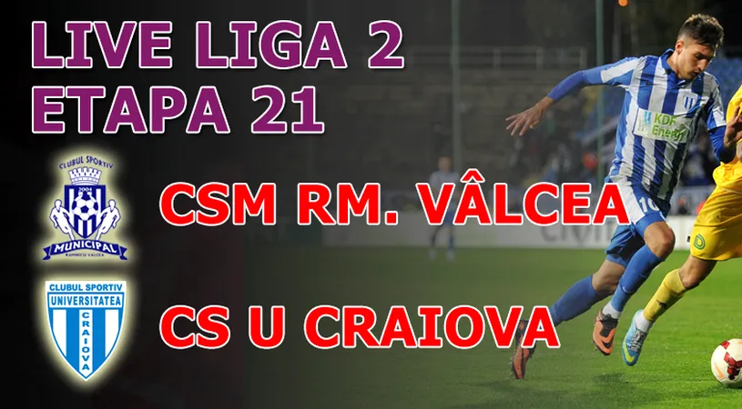 CSM Râmnicu Vâlcea - CS U Craiova 0-1:** Victorie 