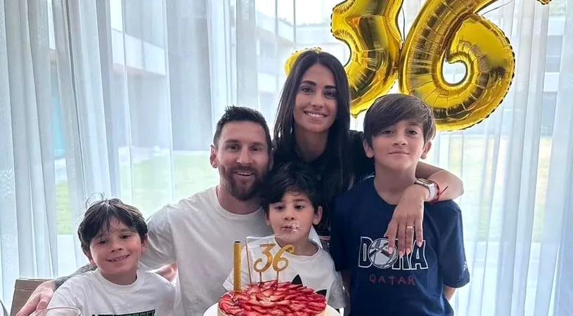 Mesajul de milioane de likeuri pe care Messi i l-a transmis soției sale. Antonela a împlinit 36 de ani