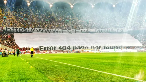 Ironiile rapidiștilor la adresa fanilor FCSB: „Error 404 page not found”