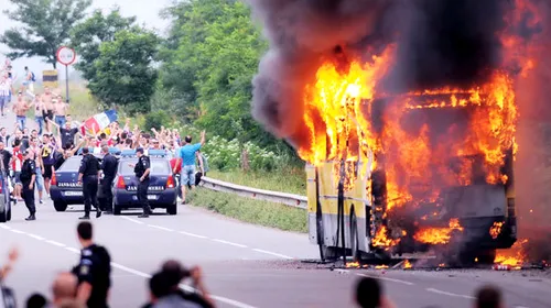 Supercupa, în FLĂ‚CĂ‚RI!** Un autocar cu fani ai Oțelului a ARS COMPLET în drum spre Piatra Neamț! Vezi ce vor face suporterii