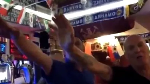 VIDEO | Scandalos! Fanii englezi filmați când făceau saluturi naziste și recitau cântece anti-semite într-un bar din Rusia