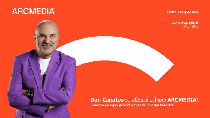ARCMEDIA își consolidează portofoliul producțiilor video: Dan Capatos se alătură echipei CANCAN începând cu ianuarie 2026!