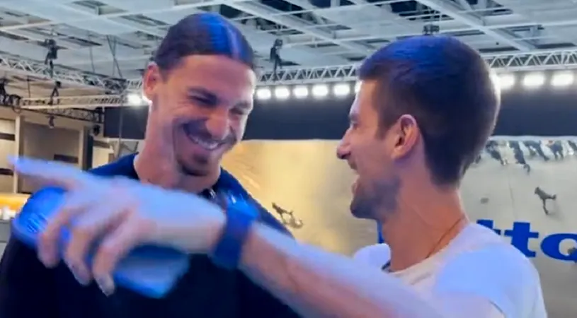 Zlatan Ibrahimovic și Novak Djokovic, discuție ca între bărbați surprinsă de camere: „Ea a venit la mine!
