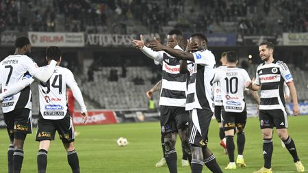 Nu trageți! Sunt eu, Gino! Universitatea Cluj s-a impus clar, 4-0 în fața Oțelului și a intrat în play-off