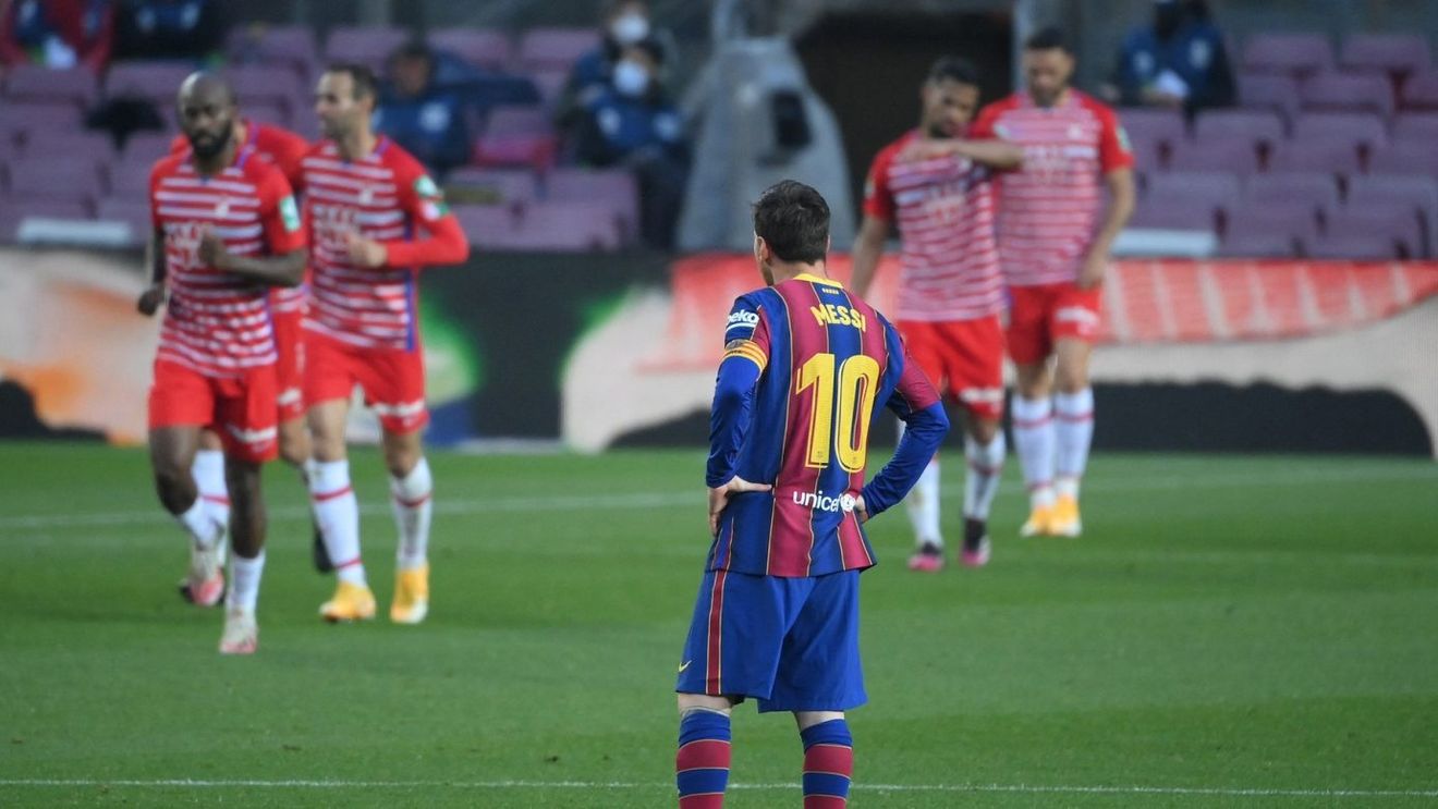 Lionel Messi, în genunchi! Barcelona, înfrângere șocantă cu Granada. Oaspeții au dat lovitura pe Nou Camp printr-un jucător de 39 de ani | FOTO & VIDEO