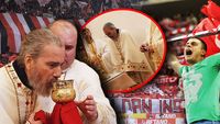 Miracolul din viața preotului Justin, ultrasul-stareț salvat de fanii lui Dinamo. La trei luni după ce a suferit un AVC hemoragic, părintele a condus Liturgihia și se va întoarce în peluză: „M-au ajutat Dumnezeu și câinii mei”