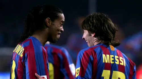 Ronaldinho a reacționat după transferul lui Messi la PSG: „Este o mare bucurie. Îmi miroase a Champions League!”