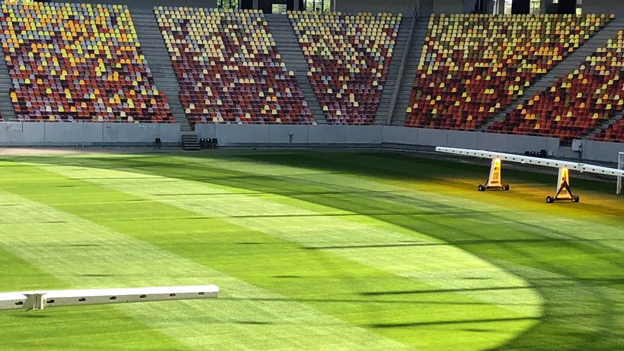 Noi imagini cu gazonul hybrid de pe Arena Națională! Suprafața de joc este pregătită pentru EURO 2020 | FOTO