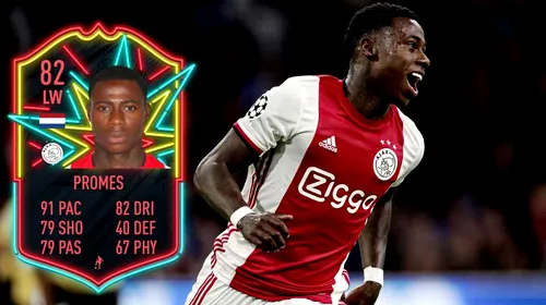 Quincy Promes și-a îmbunătățit echipa din Ultimate Team cu peste 8 milioane de monede! Atacantul de la Ajax a ales jucători precum Neymar Jr și Lionel Messi în componența echipei