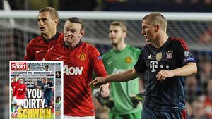 Daily Mail și The Sun, interzise la returul dintre Bayern și Manchester United după ce l-au numit "porc" pe Schweinsteiger: "Lipsiți de respect și discriminatori"