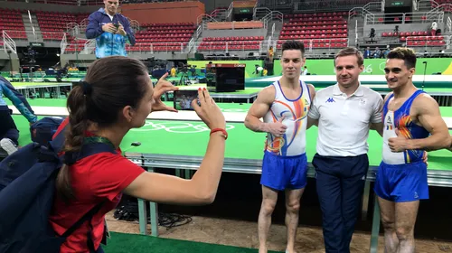 Rio 2016. Gimnaștii români au șovăit la antrenamentul oficial pe podium. Drăgulescu: „Atât a fost fitilul”