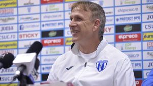 Săndoi, euforic după primul succes în fața lui Dinamo: "Meciurile cu ei au o încărcătură specială. Fiecare oltean își dorește o victorie"
