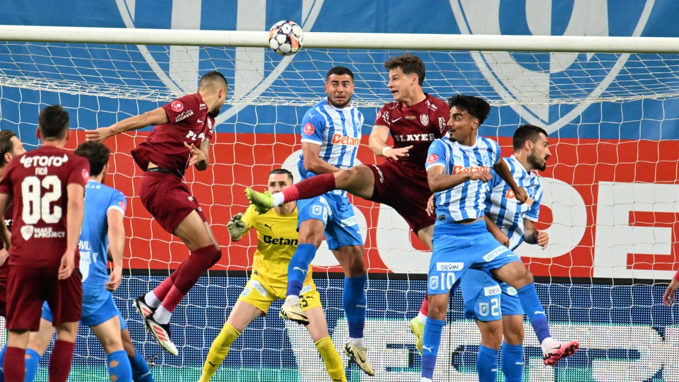 Universitatea Craiova - CFR Cluj 2-2, Live Video Online, în etapa 8 din play-off-ul Superligii. FCSB este, matematic, CAMPIOANA ROMÂNIEI!