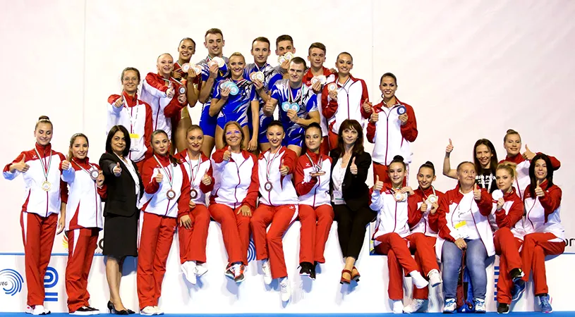PERFORMANȚĂ‚ | România, campioană europeană la gimnastică aerobică