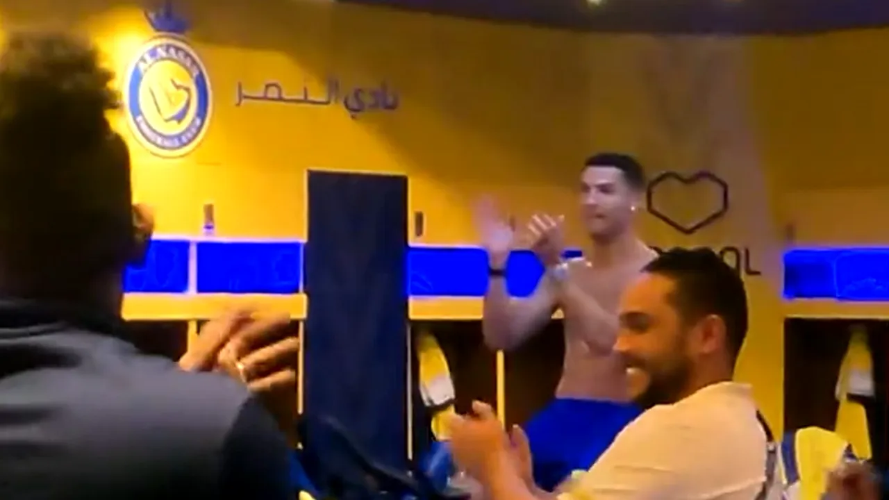 Cum a fost surprins Cristiano Ronaldo la meciul Al-Taee - Al Nassr! Imaginile cu starul portughez au devenit virale | VIDEO & FOTO
