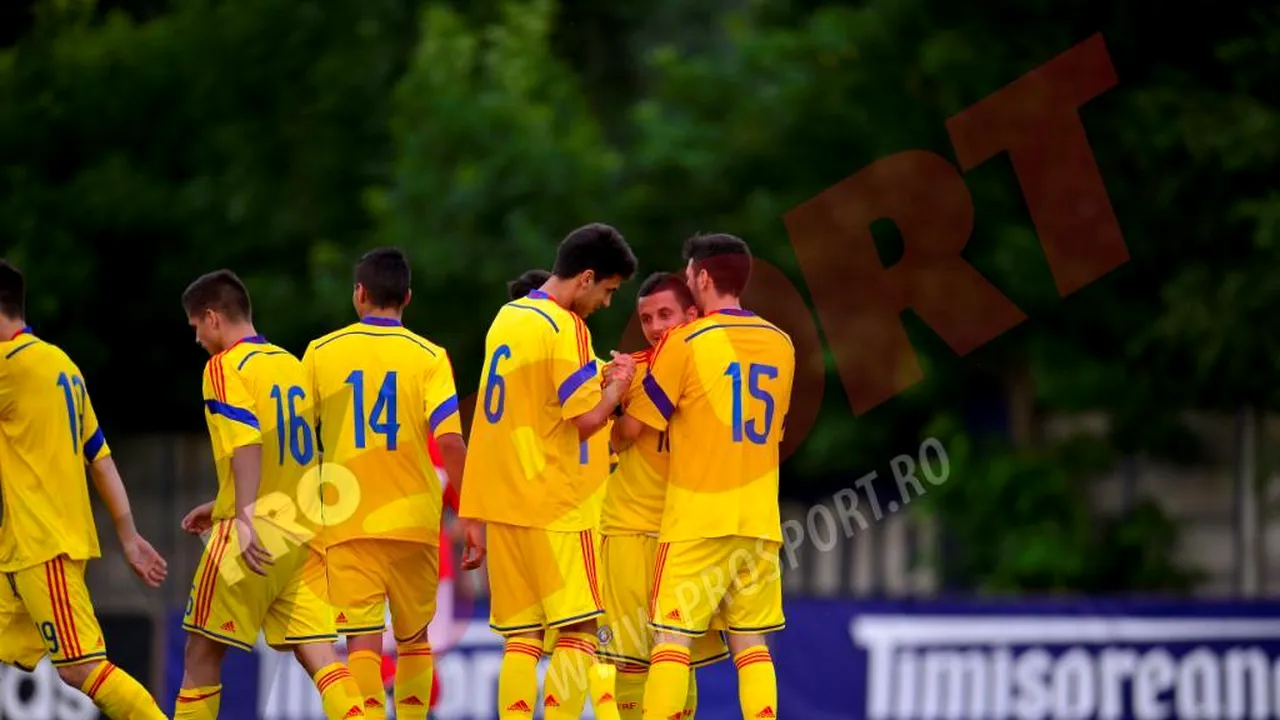 Naționala under 19 a României, învinsă de Danemarca într-un meci amical