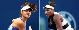 Emma Răducanu a învins-o pe Serena Williams la Cincinnati. ”A fost o adevărată onoare să împart terenul cu ea”