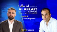 „Ai Aflat! cu Ionuț Cristache” începe miercuri, 1 aprilie, de la ora 15.00, live pe Gândul. Invitat: Ștefan Popescu