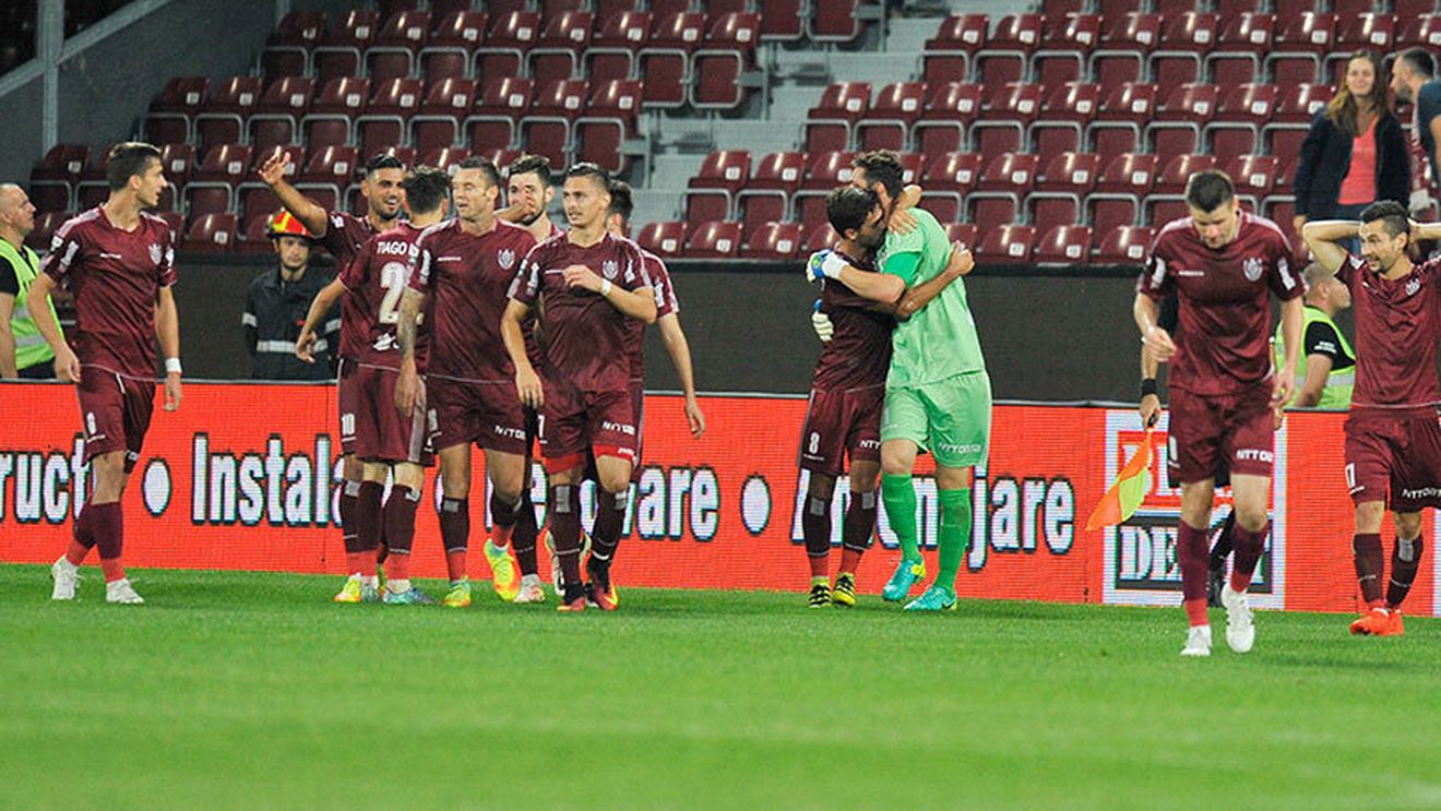 "Dubla" lui Drăghici a făcut ca ACS Poli să conducă cu 2-0 la Cluj, dar CFR a revenit prin două penalty-uri executate de Nascimentoo