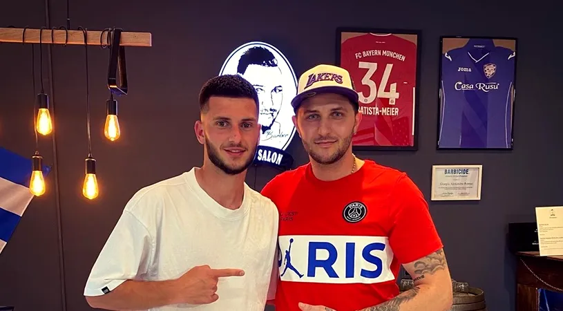 Povestea fabuloasă a unui fotbalist român: a jucat cu Dennis Man și Adrian Petre la UTA, acum tunde vedete de la Bayern Munchen! 