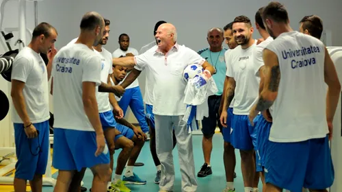 VIDEO | Maestrul Tudor Gheorghe i-a încurajat pe jucătorii Craiovei: „Să rămâneți uniți și să facem performanță”