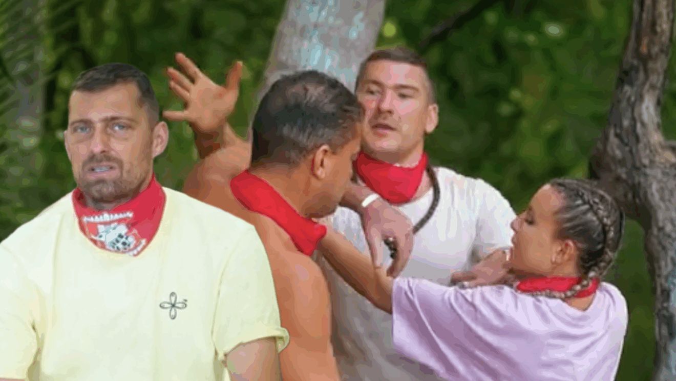 Milionarii Donca şi Boureanu s-au luat la bătaie la Survivor sub ochii lui Tamaş: „Nu l-a înjurat cu ură"