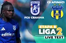 FCU Craiova – CS Afumați se joacă de la ora 11:00. Ilfovenii nou-promovați în Liga 2 stau mai bine în clasament decât oltenii