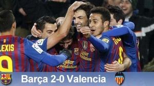 Formalitate îndeplinită: 3-1 cu Valencia la general ** Barcelona s-a calificat în cea de-a 35-a finală a Cupei Regelui din istoria clubului
