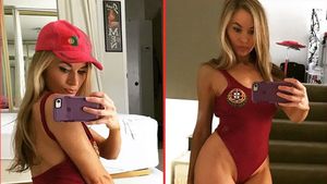 Cu siguranță se simt inspirați acum :) Cea mai îndrăzneață fană a lui Cristiano Ronaldo și a Portugaliei a pozat provocator înainte de startul preliminariilor EURO 2020